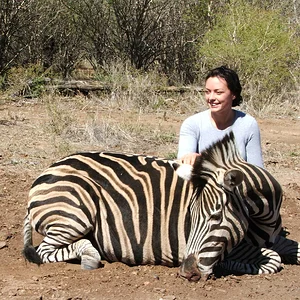 My daughter with her zebra 2004